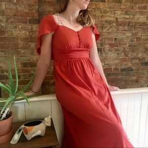 FALL SALE! Vintage Cape Gown